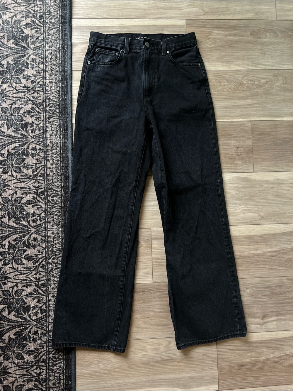 Denim Forum Black Wide leg Jeans